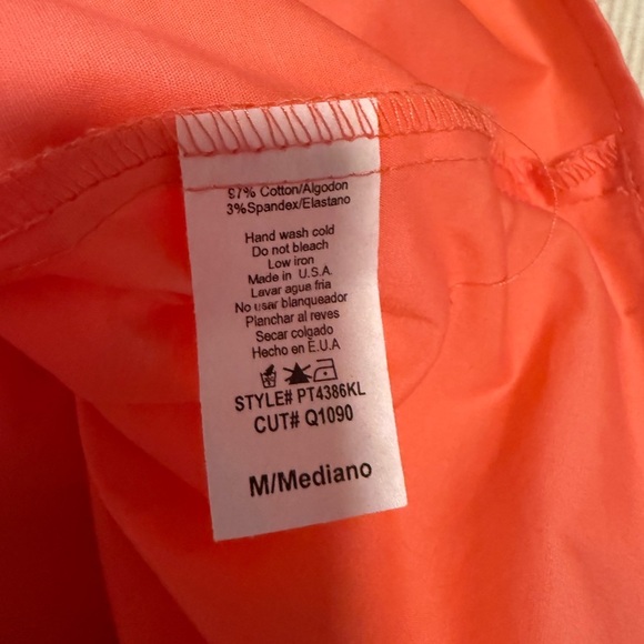 Karlie Orange Flutter Sleeve Ruffled Blouse - Picture 4 of 8